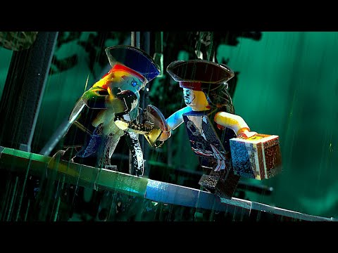 Epic Captain Jack Sparrow VS. Davy Jones duel - LEGO Pirates of the Caribbean (Animation)