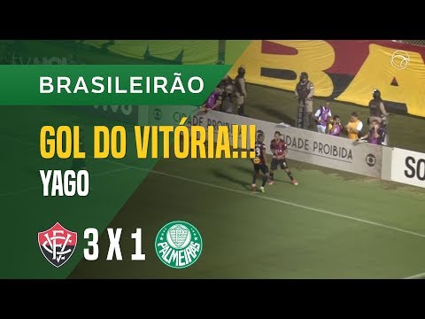 GOL (YAGO) - VITÓRIA X PALMEIRAS - 08/11 - BRASILEIRÃO 2017