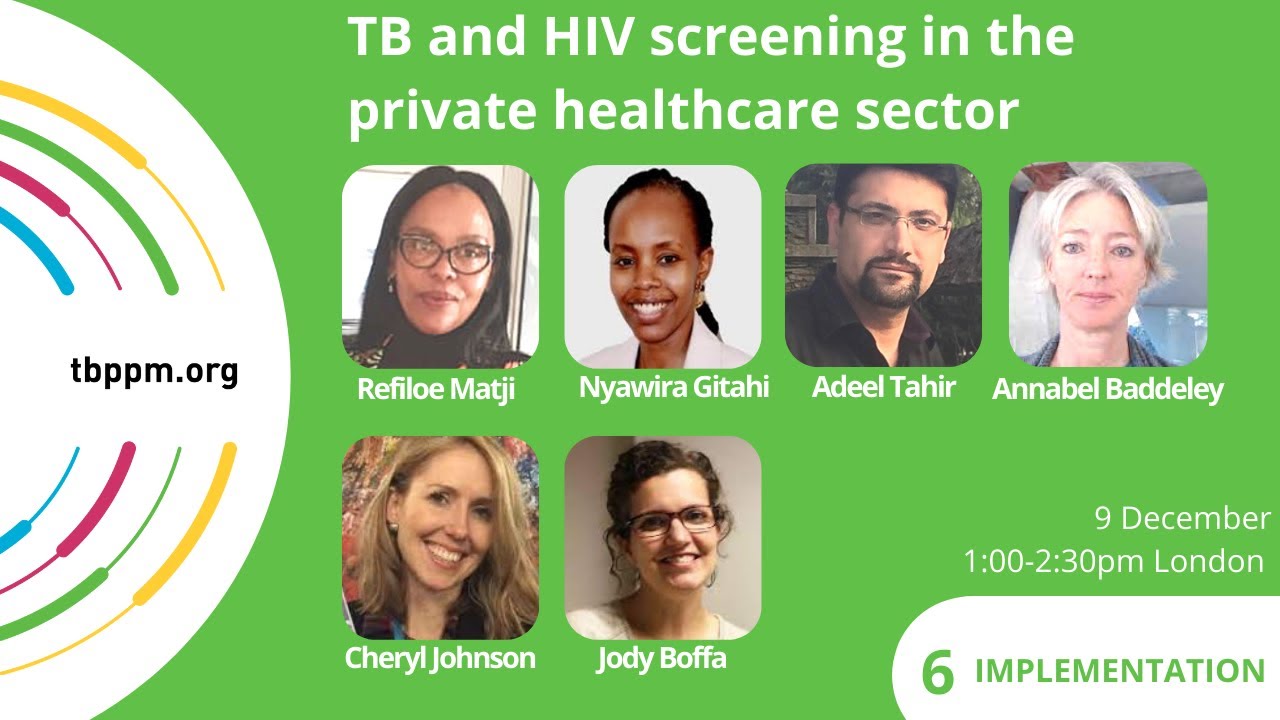 TBPPM Webinar 21-6 | TB and HIV screening in the private healthcare sector