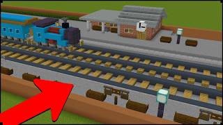 How To Make a Train Station In Minecraft | City Tutorial