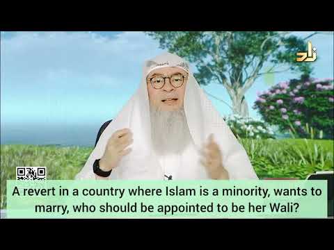 Who should be wali to marry off a revert who doesn't have any muslim males in family assim al hakeem