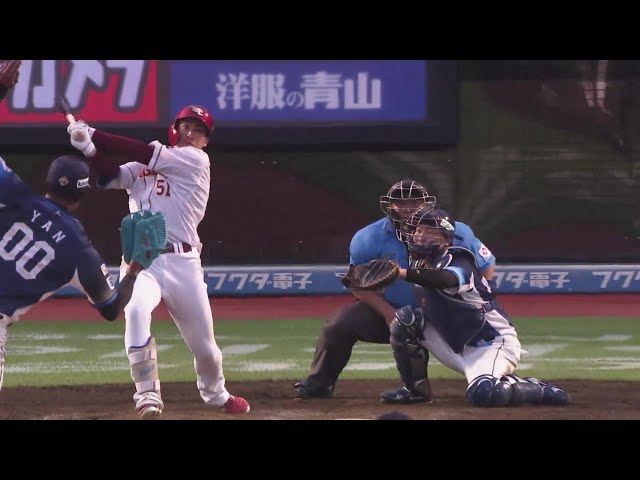 【8回裏】巧みな打撃!! イーグルス・小郷裕哉 本日3安打目はセンターへのタイムリー3ベース!!  2024年7月13日 東北楽天ゴールデンイーグルス 対 埼玉西武ライオンズ