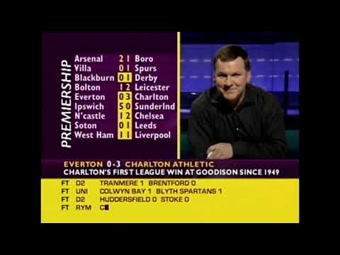 BBC Final Score - Saturday 29th December 2001