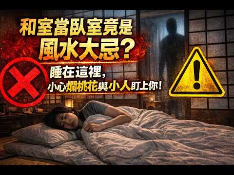 和室當臥室竟是風水大忌？睡在這裡，小心爛桃花與小人盯上你！