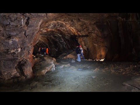 Exploring the Lava River Cave near Flagstaff