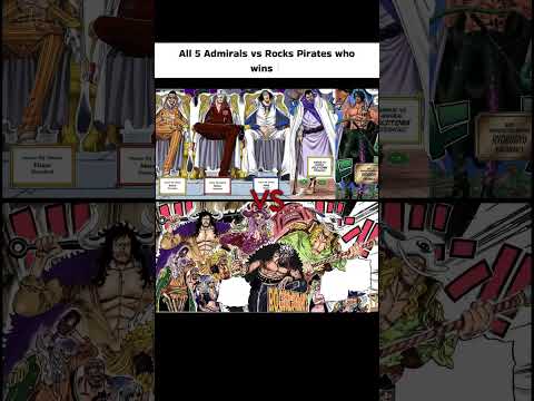 All 5 Admirals vs Rocks Pirates 💀 Who Wins This Battle?! 🔥 #onepiece