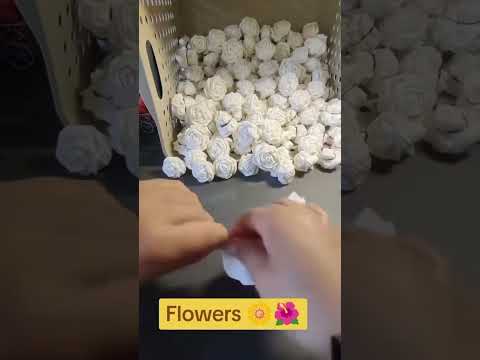 How to make flower from tissue paper. #papercutting #papercrush #cutup #cutout #cuttingfile #tissue