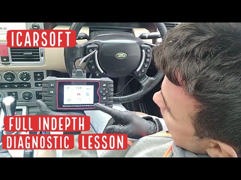 iCarsoft- Detailed Diagnostic Code Clearing Lesson, shown on Range Rover