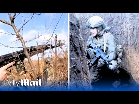 Ukrainian special forces storm Russian trench amid heavy fighting and evacuate wounded comrade