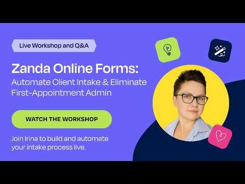 Zanda Online Forms Automate Client Intake Eliminate First Appointment Admin
