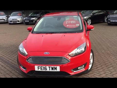 Used Ford Focus 1.5 TDCi 120 Zetec 5dr Red 2016
