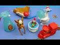 1998 RUDOLPH THE RED NOSED REINDEER THE MOVIE Set Of 6 WENDY S COLLECTIBLES VIDEO REVIEW