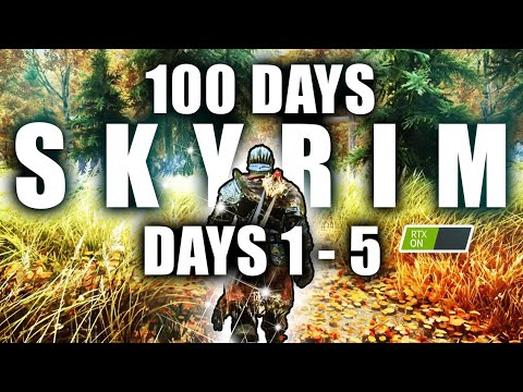 I MUST BEAT SKYRIM IN 100 DAYS! - Perfectly Balanced Hardcore Skyrim Challenge #live
