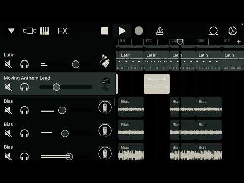 Guitar and synth riff - title: “I have some questions about hashtags, can anyone help me?”