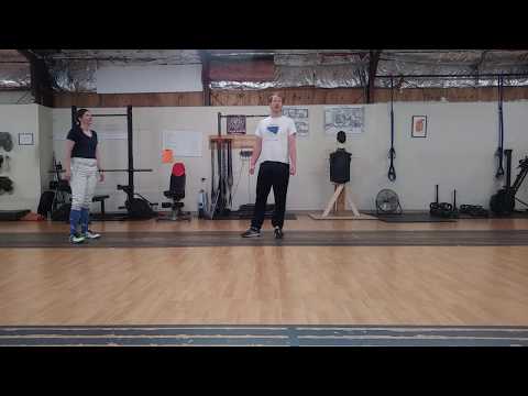 Quick tip for parents of fencers - footwork practice at home