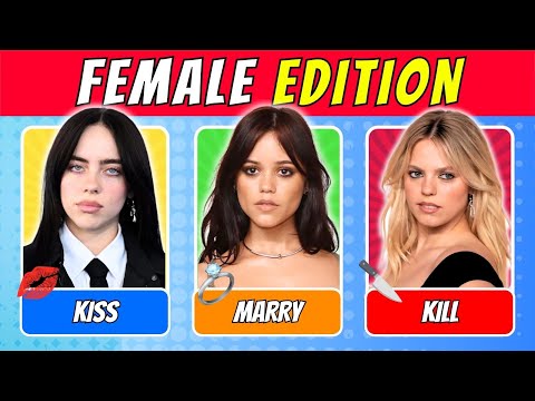 KISS, MARRY, KILL 💋 - FEMALE EDITION | 2025 | QUIZ WAVEZ