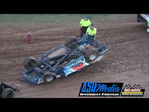 AMCA Nationals: Stuey Jeffries Rollover - Archerfield Speedway