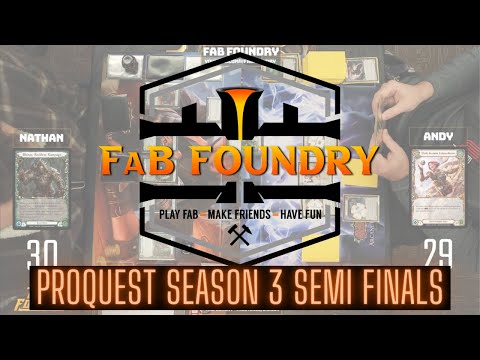TOP 4 Gameplay - Rhinar (Nathan) vs Dash (Andy) - FAB Foundry Pro Quest Season 3