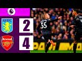 Aston villa vs Arsenal (2-4) Extended Highlights 2023