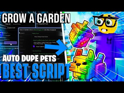 GROW A GARDEN Script NO KEY 2025 – Спаунер питомцев, автоматическая ферма, дубликаты питомцев и о...