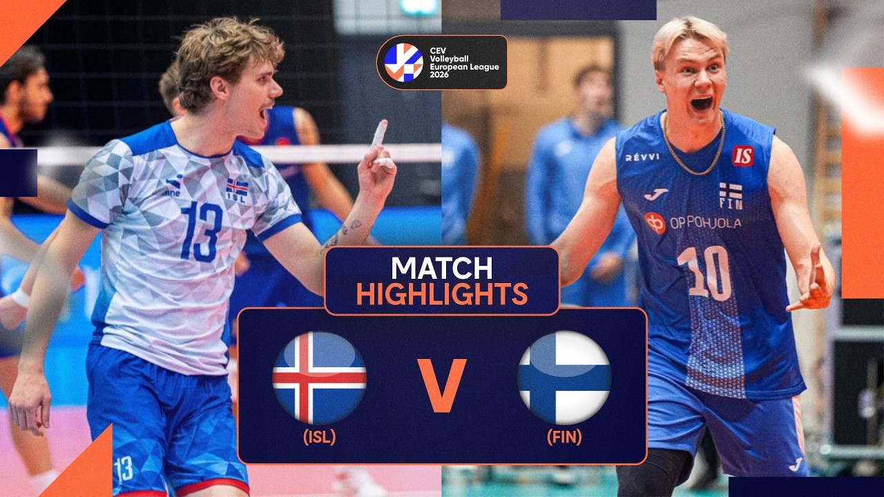 Highlights | Iceland vs. Finland | CEV Volleyball European League 2026 | Men