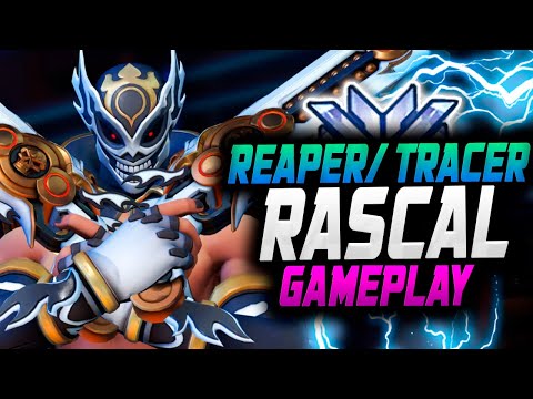 Rascal Pro Korean Reaper and Tracer! 44 elims! [ Overwatch Season 34 Top 500 ]