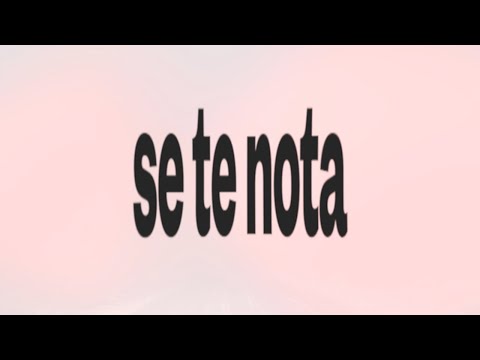 Young Tender - se te nota (lyric video)