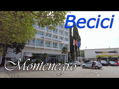 Montenegro 🌡T+28C°🌞/ Becici - virtual travel, walking tour, 4k