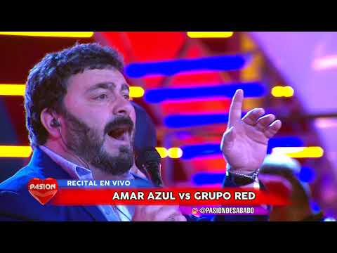 Amar Azul Vs Grupo Red contrapunto en vivo en Pasion de Sabado 7 10 2017 parte 1