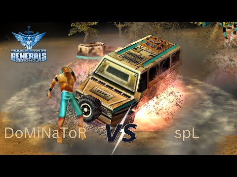 [C&C Generals Zero Hour] - DoMiNaToR vs spL - Expert Replay