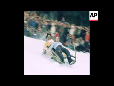 SYND 22 1 79 SCENES OF GAISSACH ANNUAL TOBOGGAN CARNIVAL