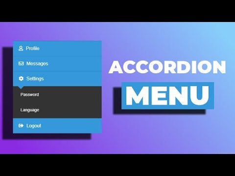 Awesome accordion menu using only HTML & CSS Video