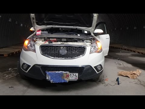 Ssangyong actyon. Установка дневных ходовых огней (ДХО) с функцией поворотников.
