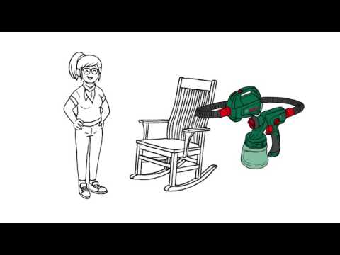 Dažų purškimo sistema Bosch PFS 2000 video