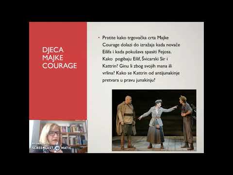 Hrvatski jezik, 4. razred srednjih škola, Bertolt Brecht, Majka Hrabrost