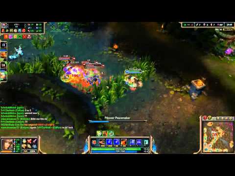 League of Legends - Caitlyn - Pentakill 3vs5! (HD)
