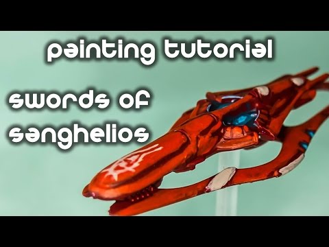 How To Paint Swords of Sanghelios Covenant Ships - Halo Fleet Battles