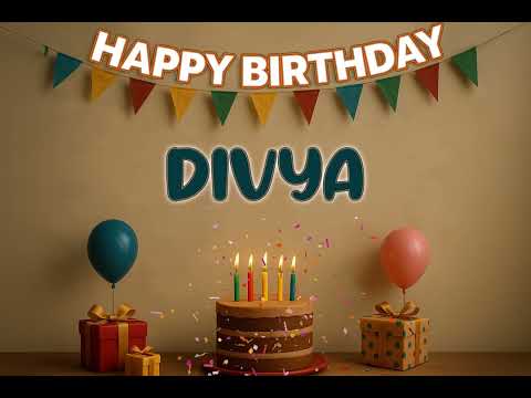 Happy Birthday DIVYA Song 🎉 | Custom Name Birthday Track by XBirthdays for all ages