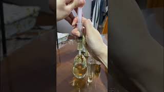 How to Decant Perfume using syringe  #decant #perfume