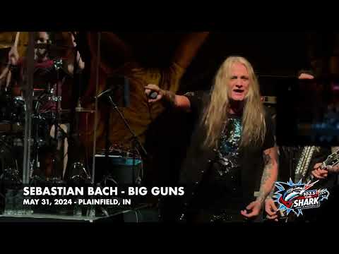 Sebastian Bach performs "Big Guns" in Plainfield Indiana on May 31, 2024