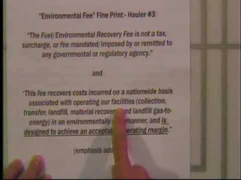 Council Presentation About Trash Bills