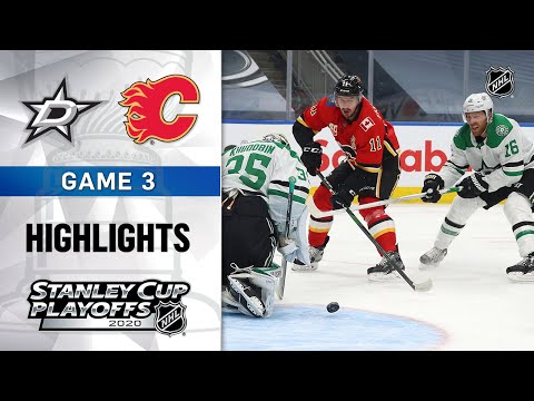 NHL Highlights | First Round, Gm3: Stars @ Flames - Aug. 14, 2020