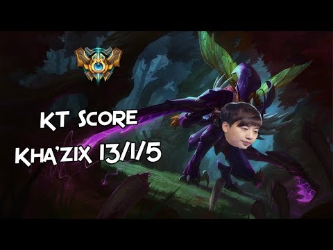 KT Score Kha'Zix vs Gragas - Patch 7.18 Jungle Korean Challenger