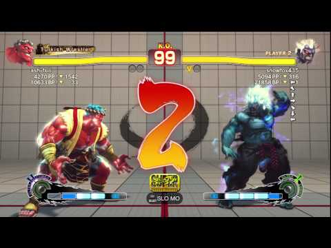 SSF4 AE Ver. 2012: ash-fxiii [Hakan] vs. snowfox435 [Oni] - PSN Ranked Match