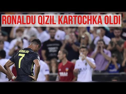 Ana xalos! Yo'q joydan Ronaldu qizil oldi va nohaqlikdan yig'lab yubordi! | Yuventus - Valensiya 2:0