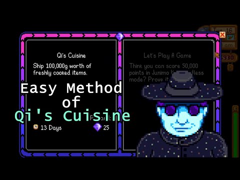 Stardew Valley Guide | Qi's Cuisine | Easy Method