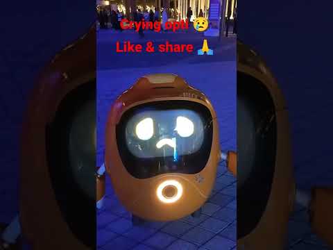 crying opti 😢 😭| crying robot | Robot | ROBOT IN EXPO