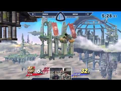 Sm4sh@Mines 120 - Zranzax (Fox, Bayonetta, Lucina) Vs. Makigai (Lucas) - Winners Quarterfinals