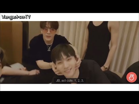 The antics of Jackbum #8 - "Jackson can't resist touching Jaebum"