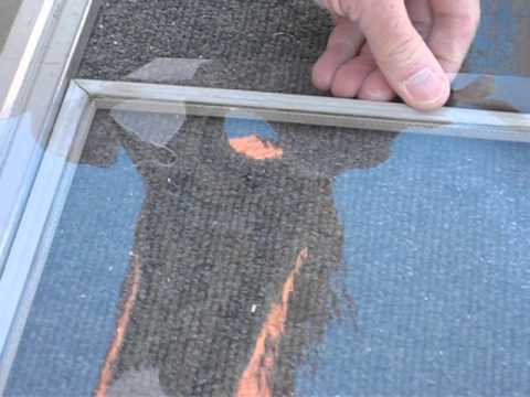 How-to Install Clear Plastic In Screen Frame - Part 1